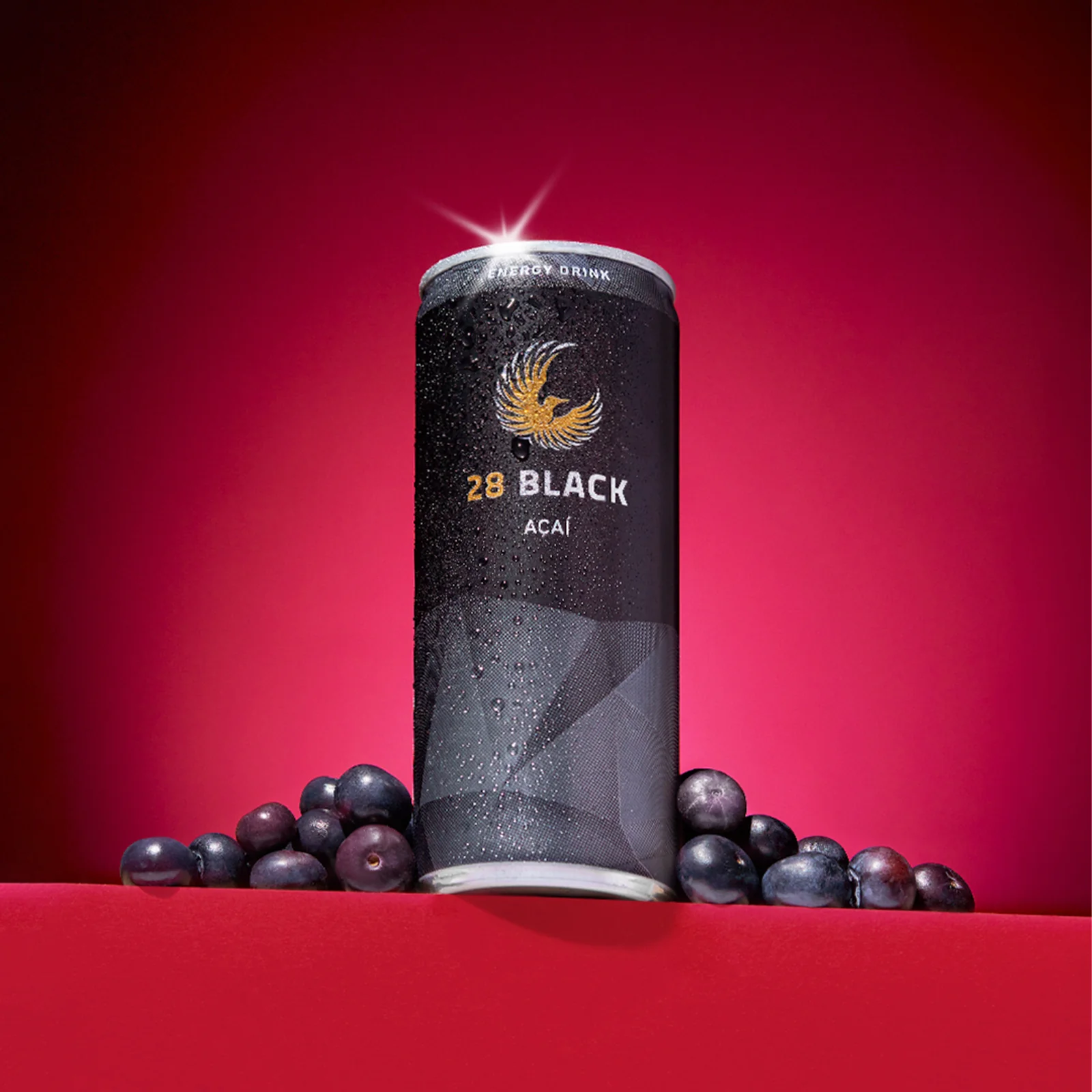 28 black açaí single can